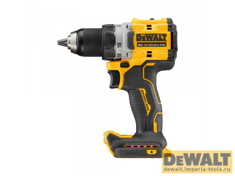 Аккумуляторная безударная бесщеточная дрель-шуруповерт DeWALT DCD800NT, 18 В, без аккумулятора и зу Аккумуляторная безударная бесщеточная дрель-шуруповерт DeWALT DCD800NT, 18 В, без аккумулятора и зу