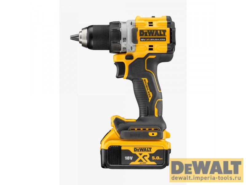 Аккумуляторная безударная бесщеточная дрель-шуруповерт DeWALT DCD800P2T, 18 В Аккумуляторная безударная бесщеточная дрель-шуруповерт DeWALT DCD800P2T, 18 В