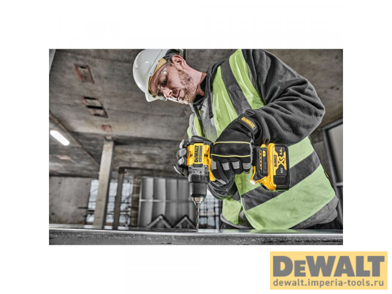 Аккумуляторная безударная бесщеточная дрель-шуруповерт DeWALT DCD800P2T, 18 В Аккумуляторная безударная бесщеточная дрель-шуруповерт DeWALT DCD800P2T, 18 В