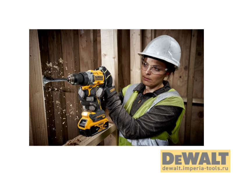 Аккумуляторная безударная бесщеточная дрель-шуруповерт DeWALT DCD800P2T, 18 В Аккумуляторная безударная бесщеточная дрель-шуруповерт DeWALT DCD800P2T, 18 В
