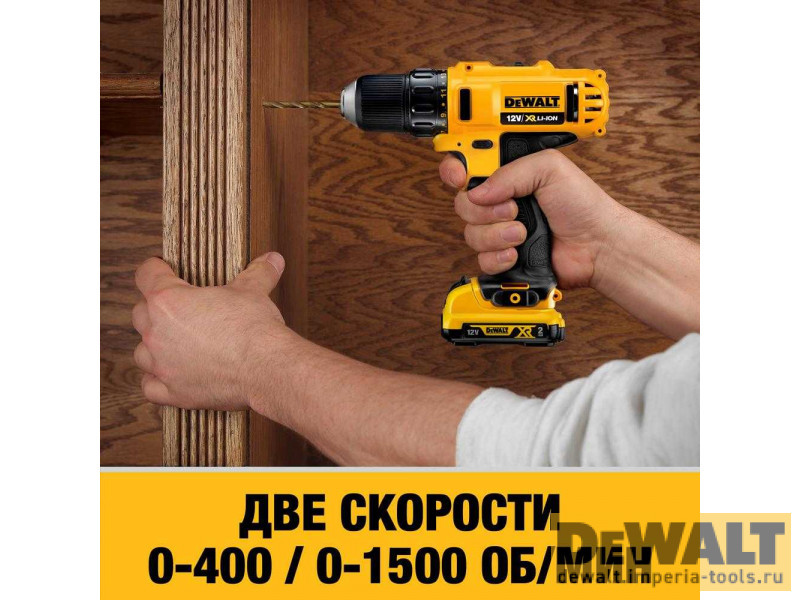 Аккумуляторная безударная дрель-шуруповерт DeWALT DCD710D2, 180 Вт, 10.8 (12) В, XR Аккумуляторная безударная дрель-шуруповерт DeWALT DCD710D2, 180 Вт, 10.8 (12) В, XR