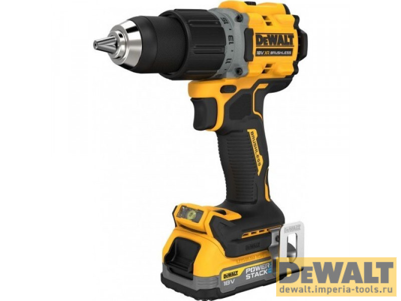 Аккумуляторная дрель DeWALT DCD800E2T, кейс, 18В, 2 АКБ 1.7 Ач, ЗУ