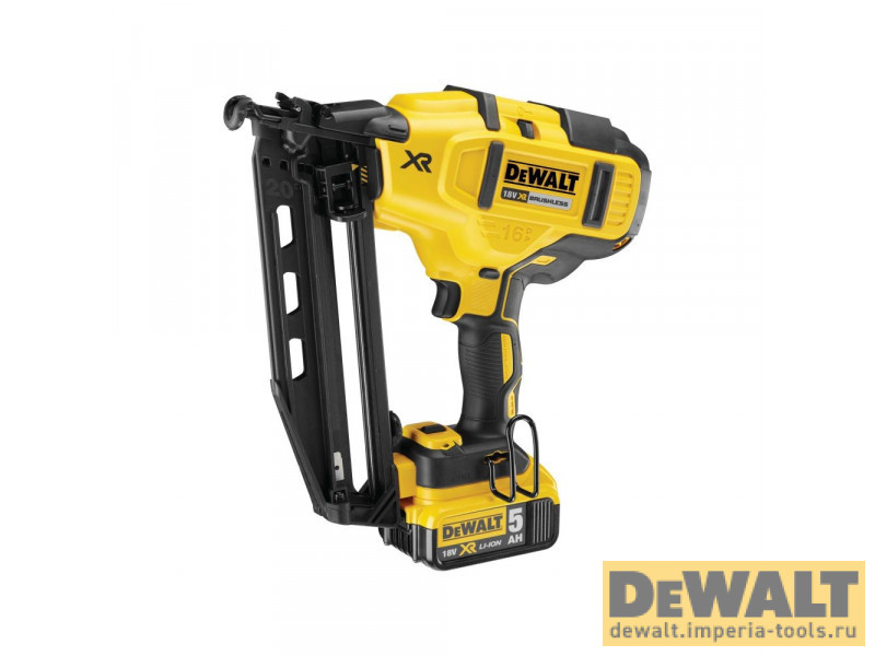 Аккумуляторный шпилькозабивной пистолет DeWALT DCN660P2, 18 В XR, 2 АКБ 5 Ач, ЗУ, кейс Аккумуляторный шпилькозабивной пистолет DeWALT DCN660P2, 18 В XR, 2 АКБ 5 Ач, ЗУ, кейс