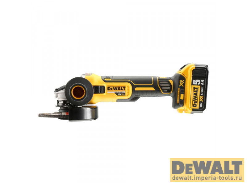 Аккумуляторная бесщеточная угловая шлифмашина DeWALT, 18 В, 125 мм, 9000 об/мин, чемодан, с 2 АКБ 5 Ач и ЗУ, в кейсе TSTAK, DCG405P2 Аккумуляторная бесщеточная угловая шлифмашина DeWALT, 18 В, 125 мм, 9000 об/мин, чемодан, с 2 АКБ 5 Ач и ЗУ, в кейсе TSTAK, DCG405P2