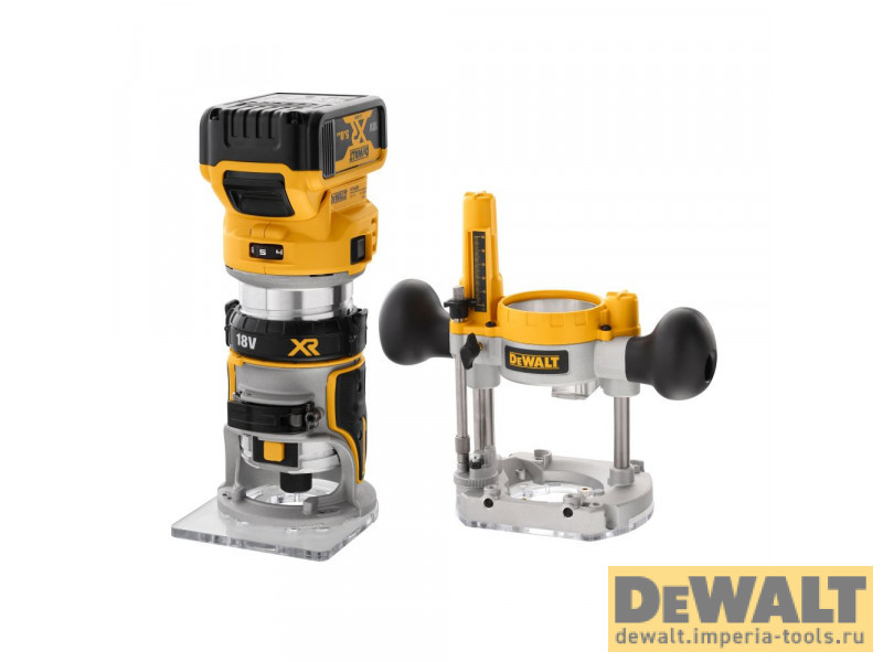 Аккумуляторный бесщеточный комбинированный фрезер DeWALT, 18 В, 25500 об/мин, с 2 АКБ 5 Ач и ЗУ, в кейсе TSTAK, DCW604P2 Аккумуляторный бесщеточный комбинированный фрезер DeWALT, 18 В, 25500 об/мин, с 2 АКБ 5 Ач и ЗУ, в кейсе TSTAK, DCW604P2