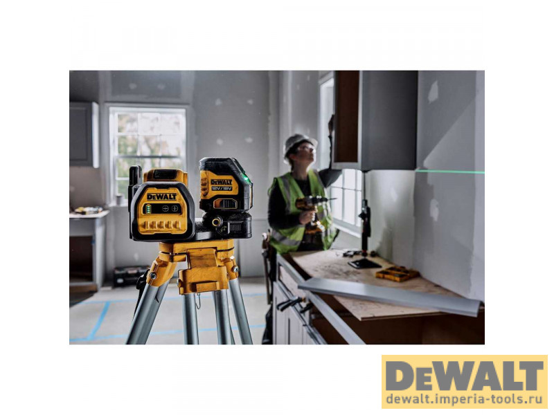 Лазерный построитель плоскостей, зеленый DeWALT DCE088D1G18 12В/18В