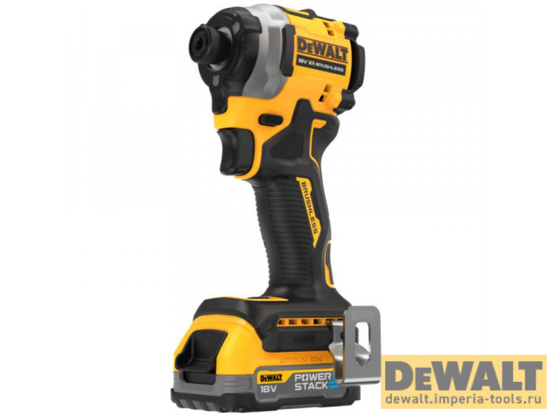 Аккумуляторный импульсный шуруповерт DeWALT, 18 В, 206 Нм, 3800 уд/мин, 3250 об/мин, с АКБ 1.7 АЧ и ЗУ, в кейсе TSTAK, DCF850E1T
