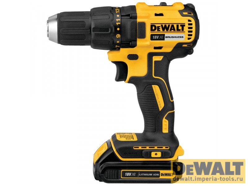 Аккумуляторная безударная бесщеточная дрель-шуруповерт DeWALT DCD777D2T, 18 В, XR
