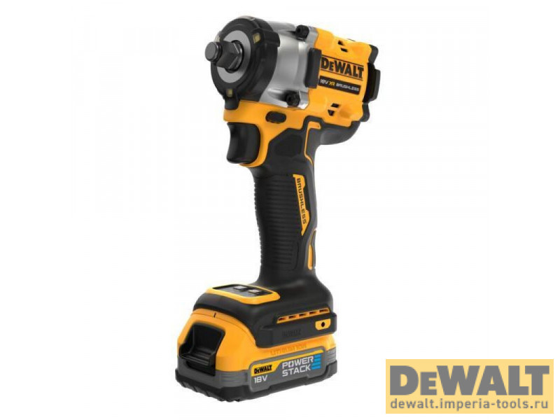 Аккумуляторный бесщеточный гайковерт DeWALT, 18 В, 610 Нм, 2500 об/мин, 3550 уд/мин, с 2 АКБ 1.7 Ач и ЗУ, в кейсе TSTAK, DCF921E2T