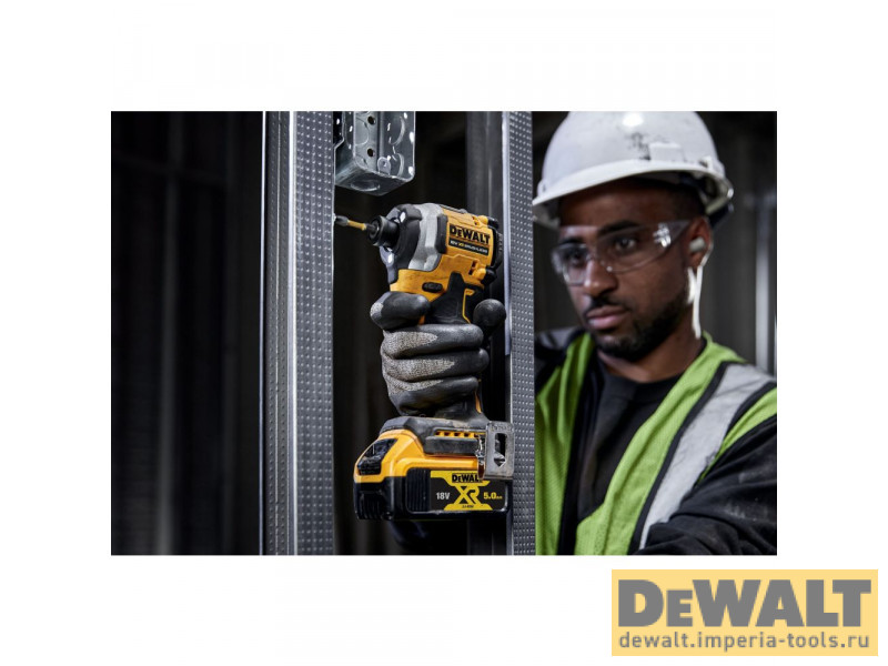 Аккумуляторный импульсный шуруповерт DeWALT, 18 В, 206 Нм, 3800 уд/мин, 3250 об/мин, с 2 АКБ 2 АЧ и ЗУ, в кейсе TSTAK, DCF850D2T
