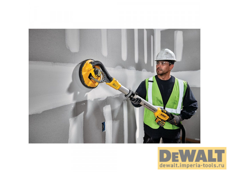 Аккумуляторная шлифовальная машина для стен DeWALT DCE800N, 18 В, 225 мм, 1200 об/мин, без АКБ и ЗУ Аккумуляторная шлифовальная машина для стен DeWALT DCE800N, 18 В, 225 мм, 1200 об/мин, без АКБ и ЗУ
