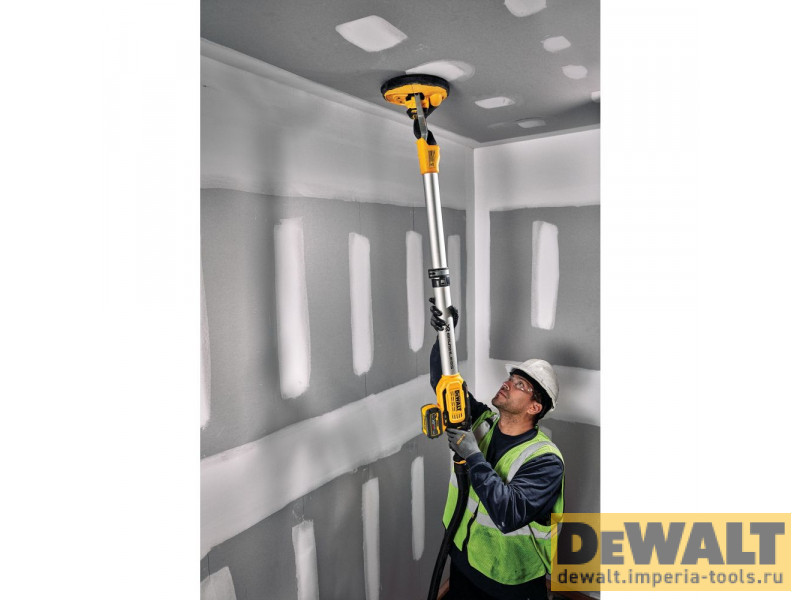 Аккумуляторная шлифовальная машина для стен DeWALT DCE800N, 18 В, 225 мм, 1200 об/мин, без АКБ и ЗУ Аккумуляторная шлифовальная машина для стен DeWALT DCE800N, 18 В, 225 мм, 1200 об/мин, без АКБ и ЗУ