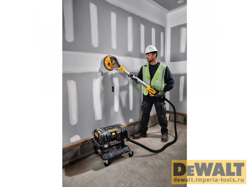 Аккумуляторная шлифовальная машина для стен DeWALT DCE800N, 18 В, 225 мм, 1200 об/мин, без АКБ и ЗУ Аккумуляторная шлифовальная машина для стен DeWALT DCE800N, 18 В, 225 мм, 1200 об/мин, без АКБ и ЗУ