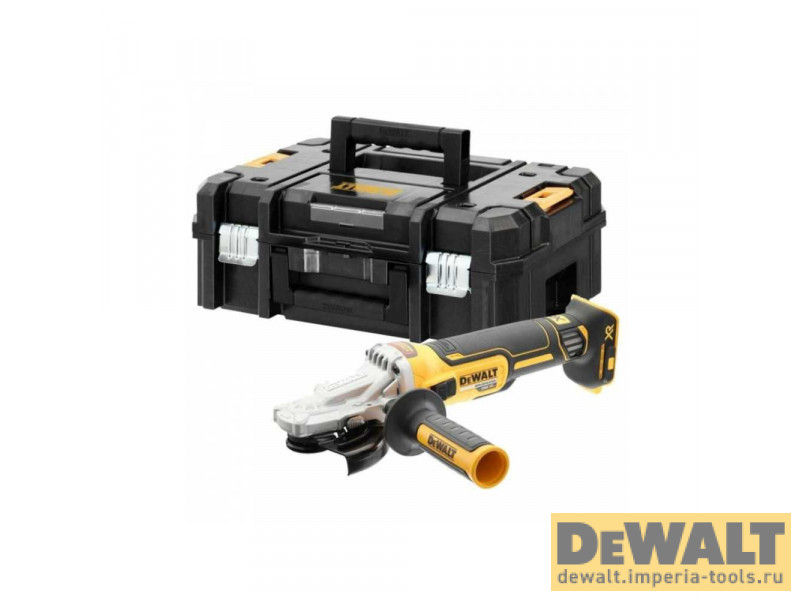 Аккумуляторная бесщеточная углошлифовальная машина DeWALT DCG405FNT 18В, XR, 125 мм, чемодан, без АКБ и З/У, Аккумуляторная бесщеточная углошлифовальная машина DeWALT DCG405FNT 18В, XR, 125 мм, чемодан, без АКБ и З/У,