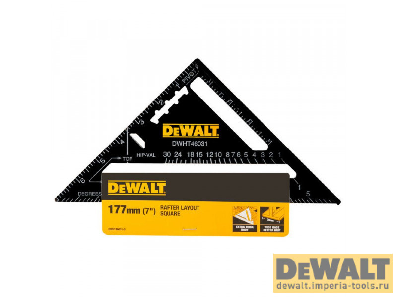 Угольник кровельный DeWALT DWHT46031-0, 17.7 см.