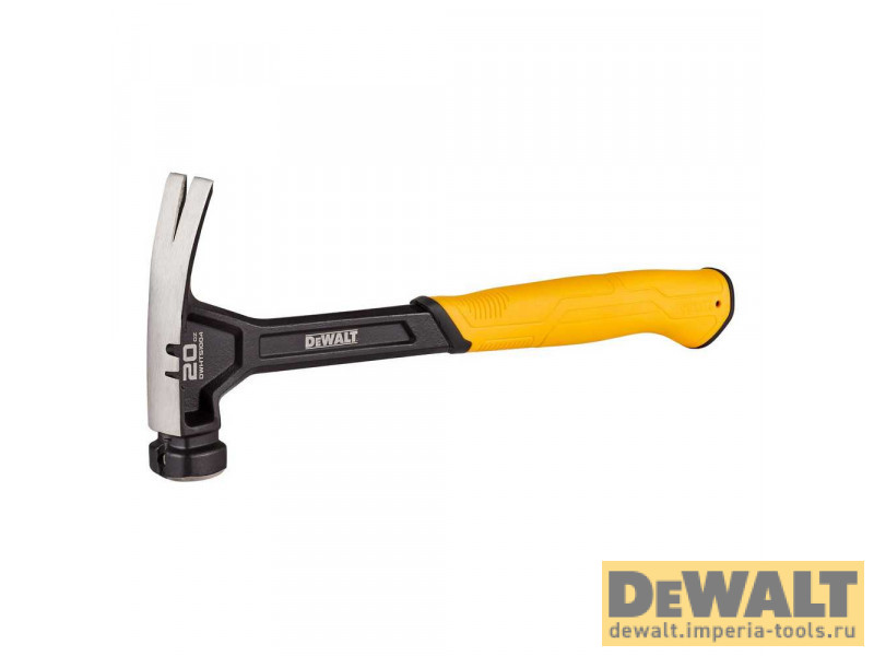 Молоток DeWALT DWHT51004 одноэлементный с прямым гвоздодёром 567г.