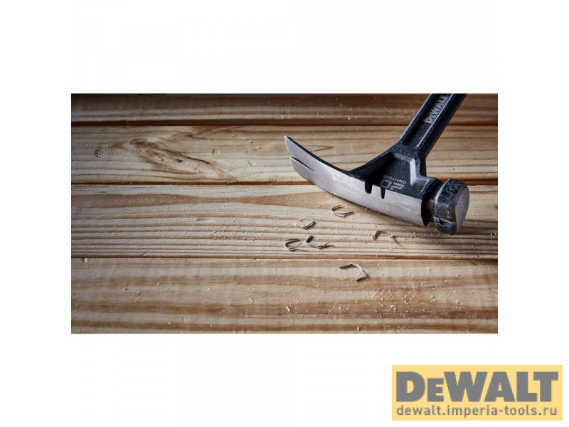 Молоток DeWALT DWHT51004 одноэлементный с прямым гвоздодёром 567г.