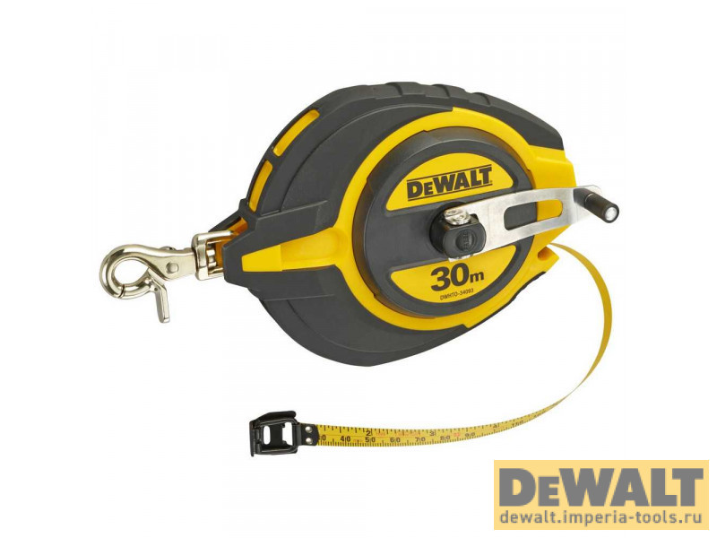 Длинная рулетка DeWALT DWHT0-34093 со стальной лентой 30 м.