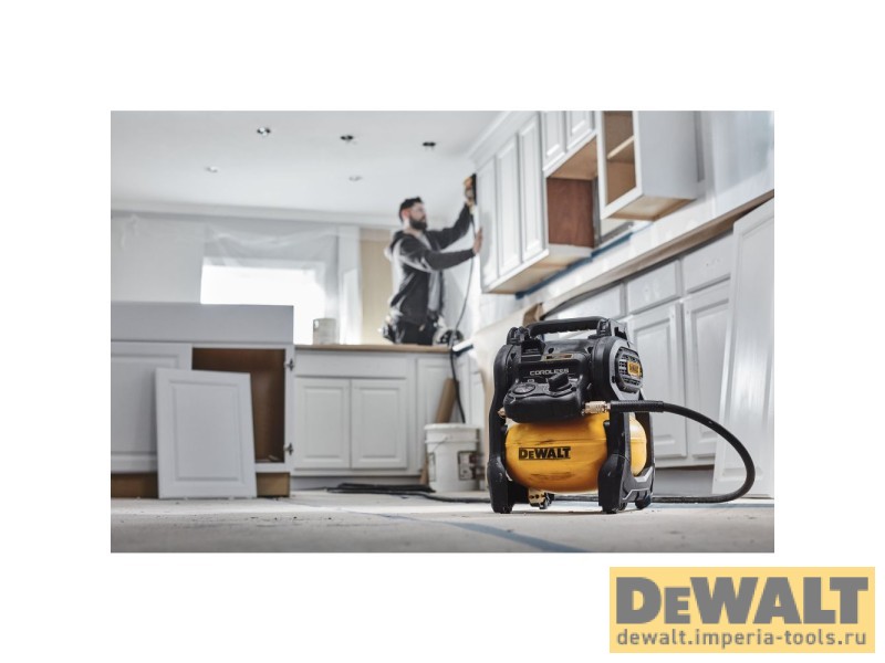 Аккумуляторный компрессор DEWALT DCC1018N, 18/54 В, 9.6 бар, 48 л/мин, без АКБ и ЗУ