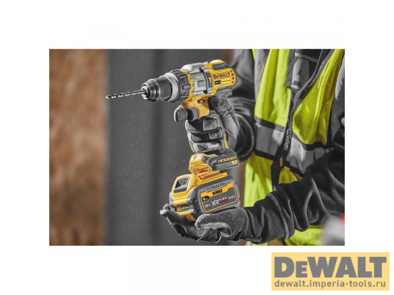 Ударная дрель-шуруповерт DeWALT DCD999T1, с АКБ и ЗУ, в кейсе