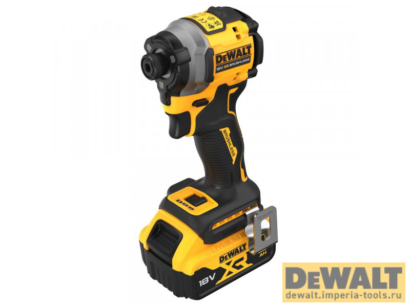 Аккумуляторный импульсный шуруповерт DeWALT DCF850P2, 18 В, 206 Нм, 3800 уд/мин, 3250 об/мин, с 2 АКБ 5 АЧ и ЗУ, в кейсе TSTAK Аккумуляторный импульсный шуруповерт DeWALT DCF850P2, 18 В, 206 Нм, 3800 уд/мин, 3250 об/мин, с 2 АКБ 5 АЧ и ЗУ, в кейсе TSTAK
