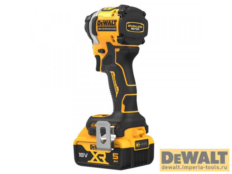 Аккумуляторный импульсный шуруповерт DeWALT DCF850P2, 18 В, 206 Нм, 3800 уд/мин, 3250 об/мин, с 2 АКБ 5 АЧ и ЗУ, в кейсе TSTAK Аккумуляторный импульсный шуруповерт DeWALT DCF850P2, 18 В, 206 Нм, 3800 уд/мин, 3250 об/мин, с 2 АКБ 5 АЧ и ЗУ, в кейсе TSTAK