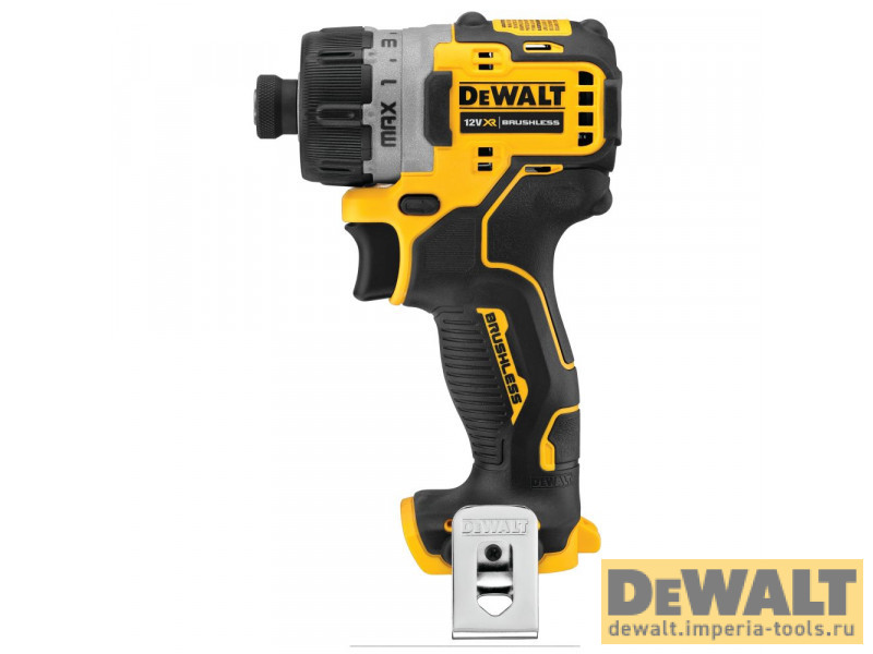 Аккумуляторный бесщеточный шуруповерт DEWALT, 12 В, 8 Нм, 1100 об/мин, без АКБ и ЗУ