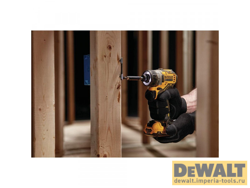 Аккумуляторный бесщеточный шуруповерт DEWALT, 12 В, 8 Нм, 1100 об/мин, без АКБ и ЗУ