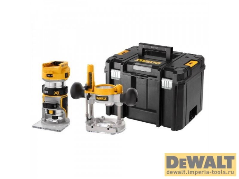Аккумуляторный комбинированный фрезер DeWALT DCW604NT, без Акб и ЗУ, с кейсом TSTAK