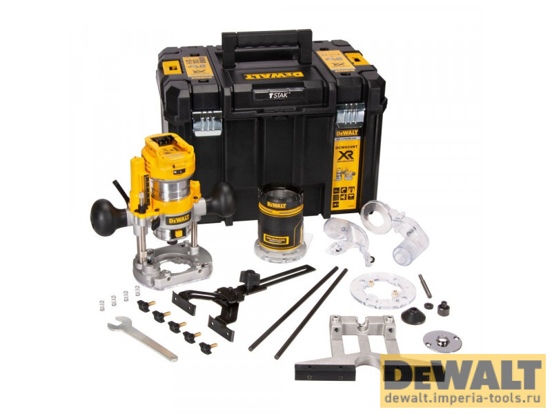 Аккумуляторный комбинированный фрезер DeWALT DCW604NT, без Акб и ЗУ, с кейсом TSTAK