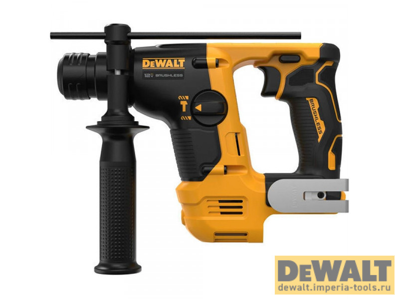 Аккумуляторный перфоратор DEWALT DCH072NT, 12 В, 1.2 Дж, 4280 уд/мин, без АКБ и ЗУ, в кейсе (DCH072NT-QW)