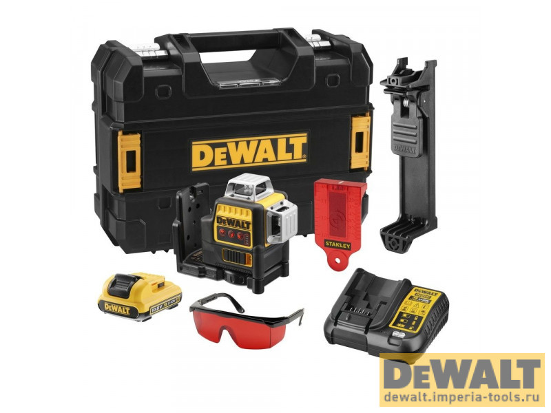 Самовыравнивающийся линейный КРАСНЫЙ лазерный уровень DeWALT DCE089D1R Самовыравнивающийся линейный КРАСНЫЙ лазерный уровень DeWALT DCE089D1R