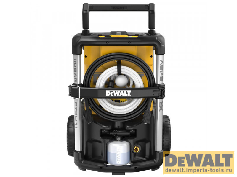 Аккумуляторная мойка высокого давления DEWALT DCMPW1600N, 2х18 В, 110 бар, 330 л/ч, без АКБ и ЗУ (DCMPW1600N-XJ)