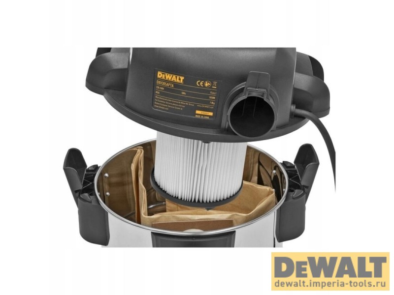 Строительный пылесос DEWALT DXV30SAPTA, 1050 Вт, 30 л