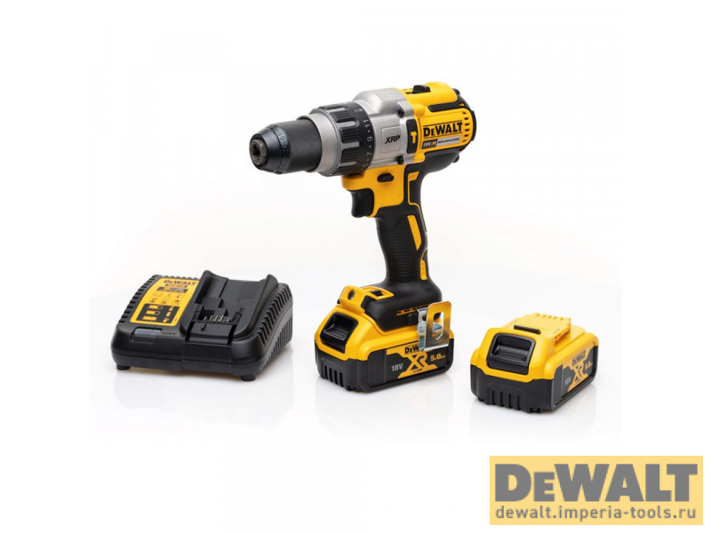 Аккумуляторная ударная дрель-шуруповерт DeWALT XRP DCD996P2, 820 Вт, 18 В, XR