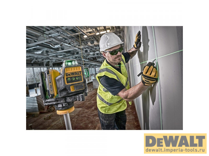 Самовыравнивающийся линейный ЗЕЛЕНЫЙ лазерный уровень DeWALT DCE089D1G Самовыравнивающийся линейный ЗЕЛЕНЫЙ лазерный уровень DeWALT DCE089D1G