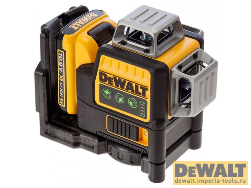 Самовыравнивающийся линейный ЗЕЛЕНЫЙ лазерный уровень DeWALT DCE089D1G Самовыравнивающийся линейный ЗЕЛЕНЫЙ лазерный уровень DeWALT DCE089D1G