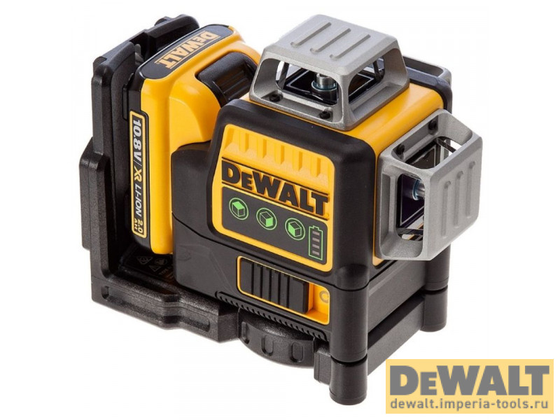 Самовыравнивающийся линейный ЗЕЛЕНЫЙ лазерный уровень DeWALT DCE089D1G Самовыравнивающийся линейный ЗЕЛЕНЫЙ лазерный уровень DeWALT DCE089D1G