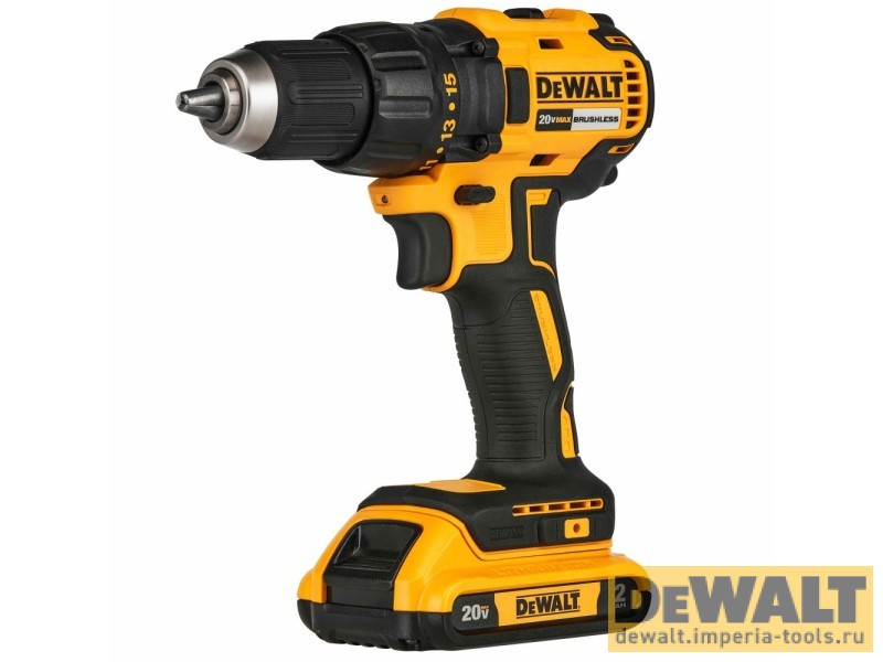 Аккумуляторная дрель-шуруповерт DeWALT DCD7771D2, 20 В, с 2 АКБ 2 Ач и ЗУ, в кейсе