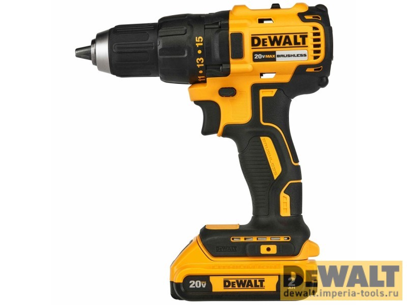 Аккумуляторная дрель-шуруповерт DeWALT DCD7771D2, 20 В, с 2 АКБ 2 Ач и ЗУ, в кейсе