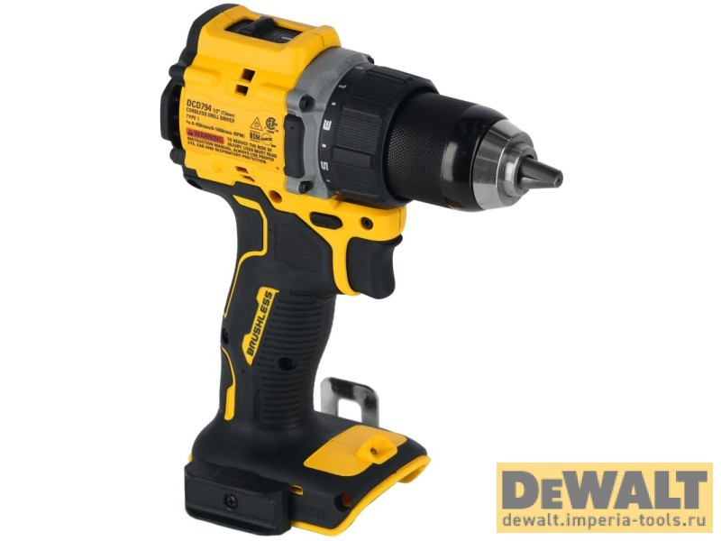 Аккумуляторная дрель-шуруповерт DeWALT DCD794NT, 18 В, без АКБ и ЗУ, в кейсе TSTAK