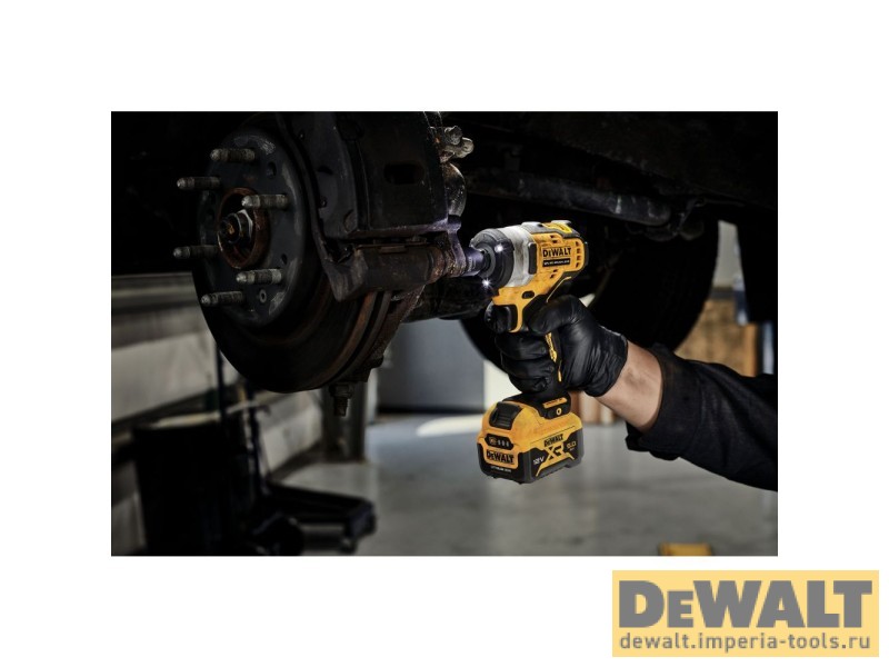 Аккумуляторный гайковерт DeWALT DCF901P2, 12 В, с 2 АКБ 5 Ач и ЗУ, в кейсе TSTAK