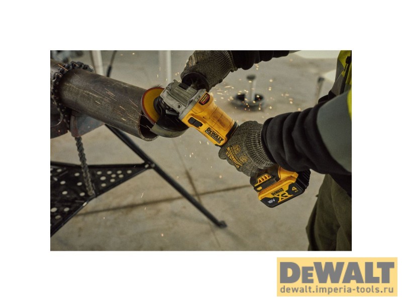 Аккумуляторная угловая шлифмашина DeWALT DCG407NT, 18 В, без АКБ и ЗУ, в кейсе TSTAK