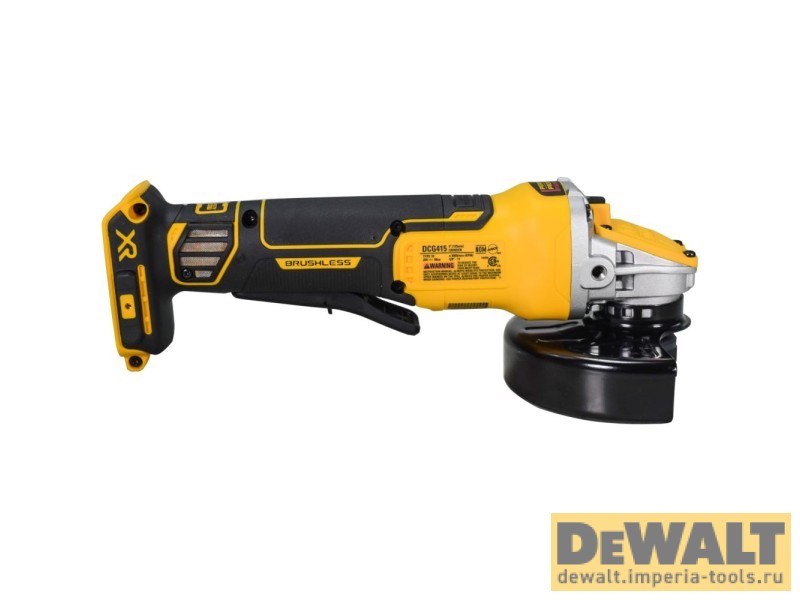 Аккумуляторная угловая шлифмашина DeWALT DCG415B, 20 В, без АКБ и ЗУ