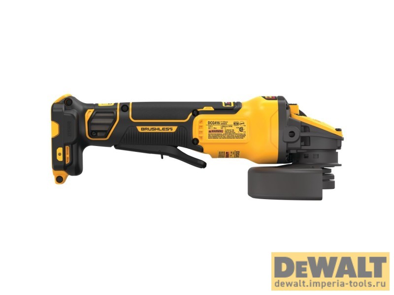 Аккумуляторная угловая шлифмашина DeWALT DCG416B, 20/60 В, без АКБ и ЗУ