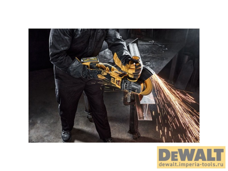Аккумуляторная угловая шлифмашина DeWALT DCG460N, 54 В, без АКБ и ЗУ