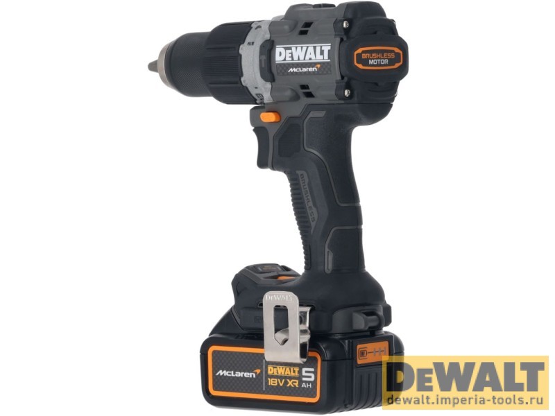 Набор аккумуляторный DeWALT McLaren Limited Edition DCK200MP2T: дрель-шуруповерт + шуруповерт, с 2 АКБ 5 Ач и ЗУ, в кейсе TSTAK