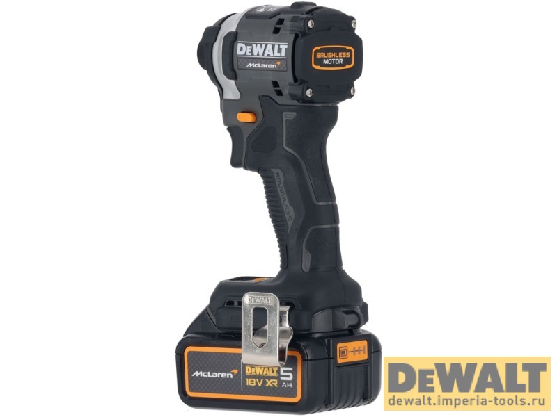 Набор аккумуляторный DeWALT McLaren Limited Edition DCK200MP2T: дрель-шуруповерт + шуруповерт, с 2 АКБ 5 Ач и ЗУ, в кейсе TSTAK