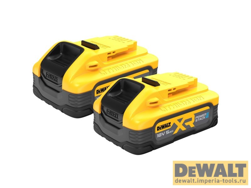 Набор аккумуляторный DEWALT DCK2050H2T, 18 В: дрель-шуруповерт DCD805 + шуруповерт DCF850, с 2 АКБ 5 Ач и ЗУ, в кейсе TSTAK