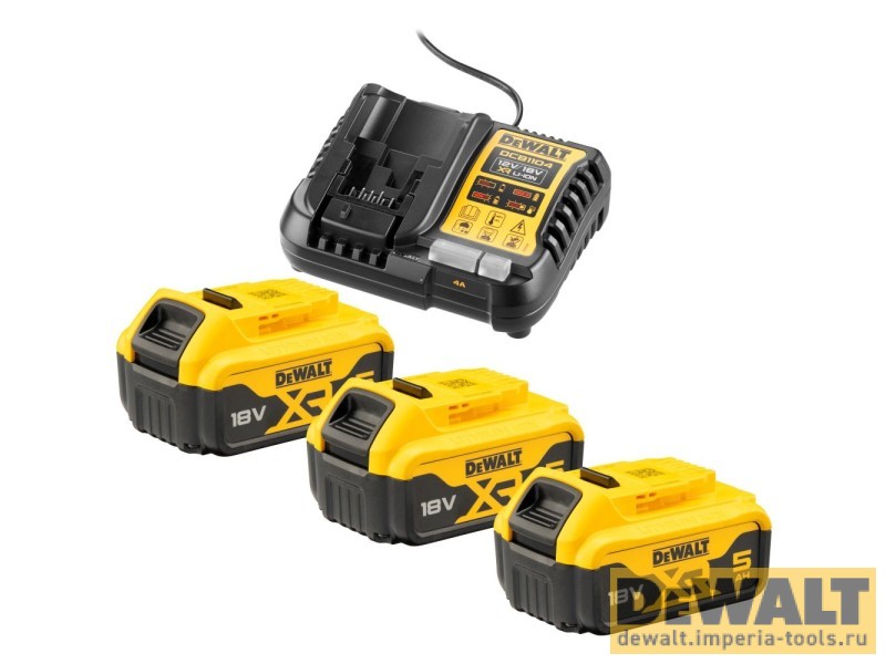 Набор аккумуляторный DEWALT DCK667P3T: дрель + пила + лобзик + рубанок + реноватор + фонарь, с 3 АКБ 5 Ач и ЗУ, в 2 кейсах TSTAK